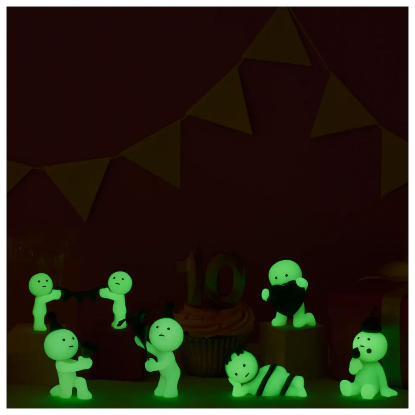 Smiski leuchtende Figure, Glow in the dark, Birthday Series , Blind Box- (12)-(1)