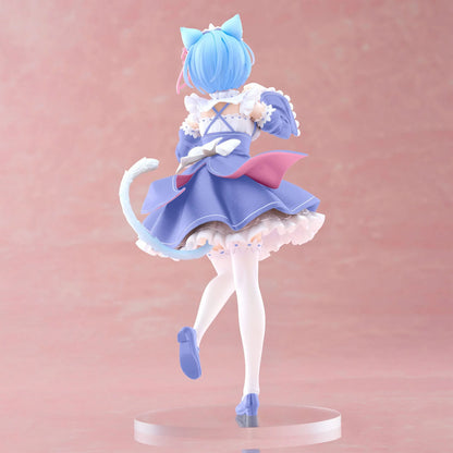 Taito Re:Zero Starting Life in Another World Coreful PVC Statue Rem Cat Maid Ver. Renewal 18 cm