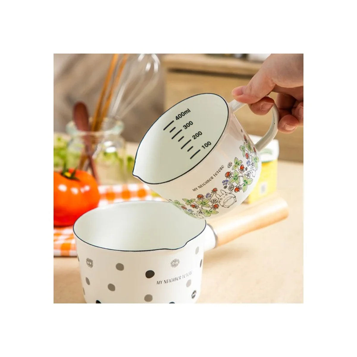 Mein Nachbar Totoro - Totoro & Rußmännchen - Emaille-Messbecher - 450ml - Skater