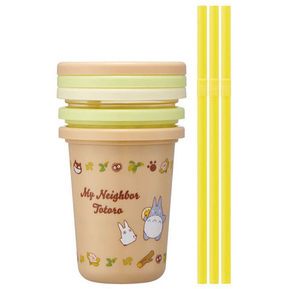 My Neighbor Totoro - Trinkbecher-Set mit Strohhalm - 3x 320ml - Skater