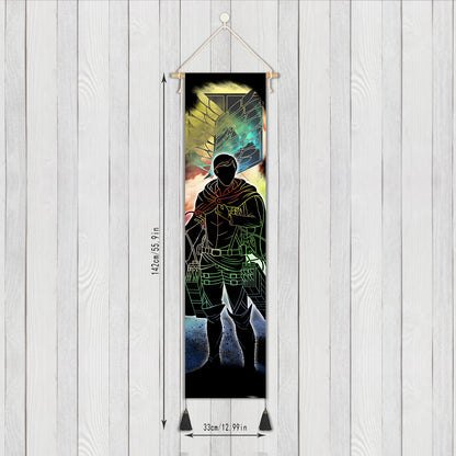 Attack on Titan - Rollbild aus Stoff - 130x33cm
