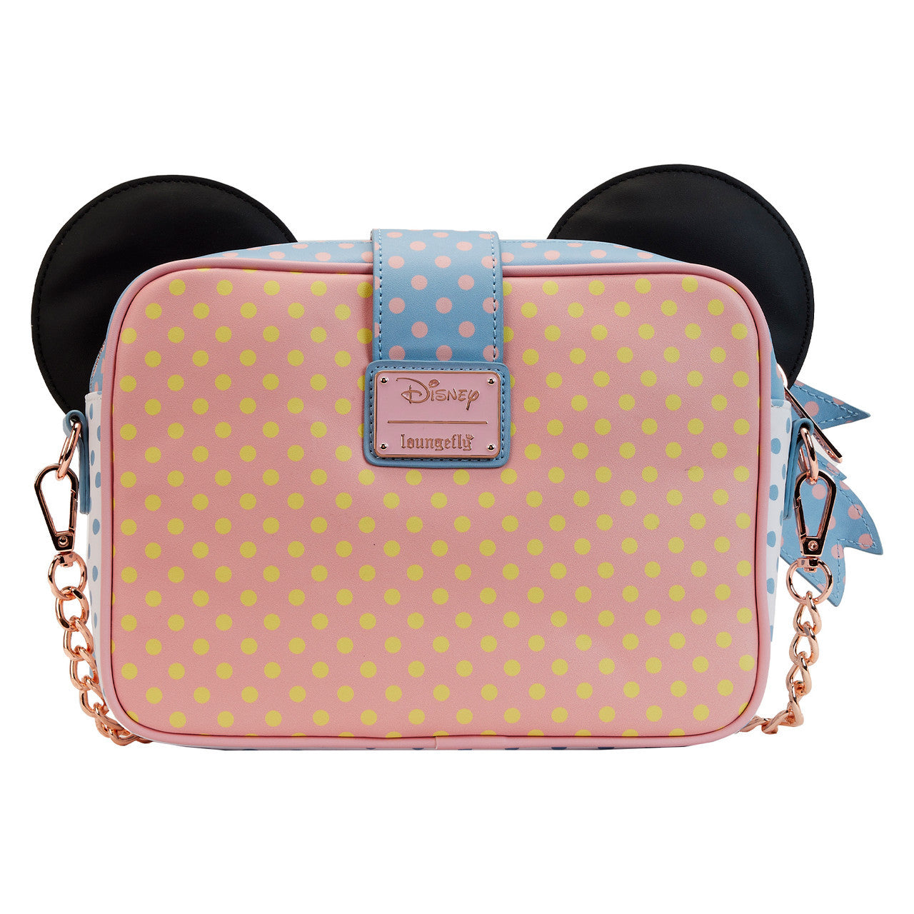 Disney - Minnie Mouse Pastel Color Block Dots - Crossbody Bag - 24x15x20cm - Loungefly
