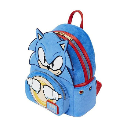 Sega: Sonic the Hedgehog - Classic Cosplay - Loungefly Mini-Rucksack - Plüsch & Vegan-Leder