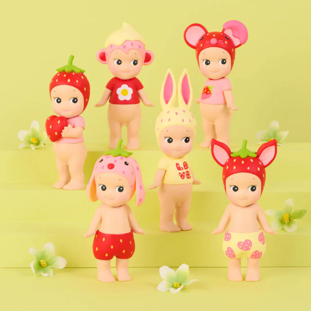Sonny Angel - Strawberry Love Series - Blind Box Figur - Einzelbox - ca. 8-9 cm - Dreams
