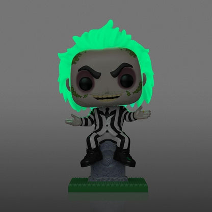 Beetlejuice - Beetlejuice on Tombstone (Glow in the Dark) - Funko Pop! Plus (Nr. 1757) - Special Edition - 10 cm - Funko