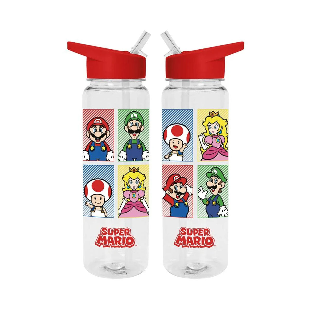 Super Mario (4 Colour) - Geschenkset (315 ml Tasse, 700 ml Trinkflasche & Magnet) - V2 - Pyramid International