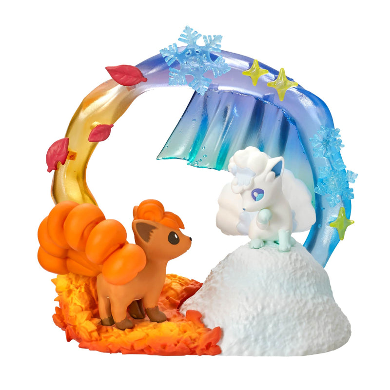 Pokémon - Circular Diorama Collection 2: Kirameki no Toki - Mini-Figur (Blind Box) - Einzelbox - 8 cm - Re-Ment