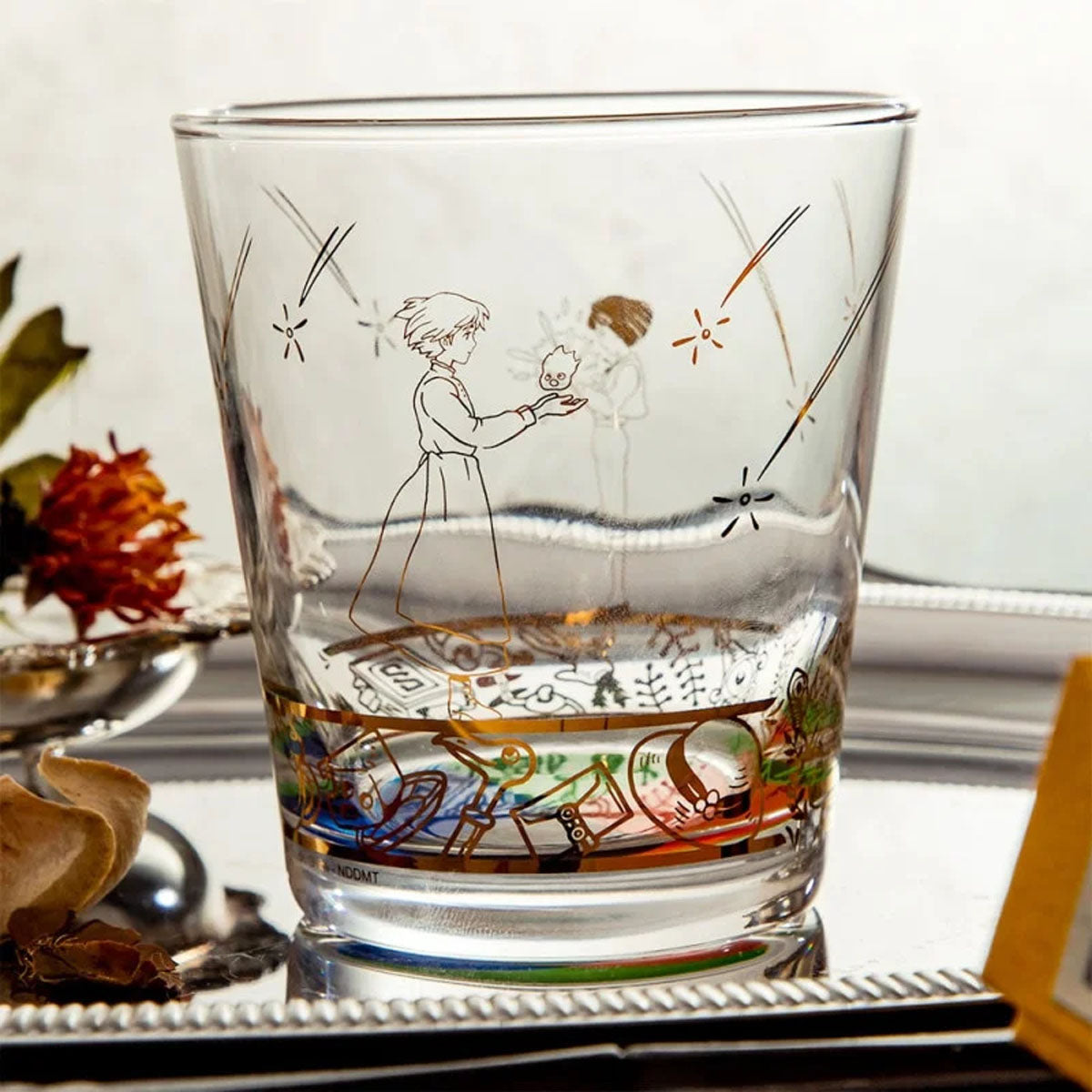 Studio Ghibli - Das wandelnde Schloss - Howl & Sophie - Graviertes Trinkglas - Benelic