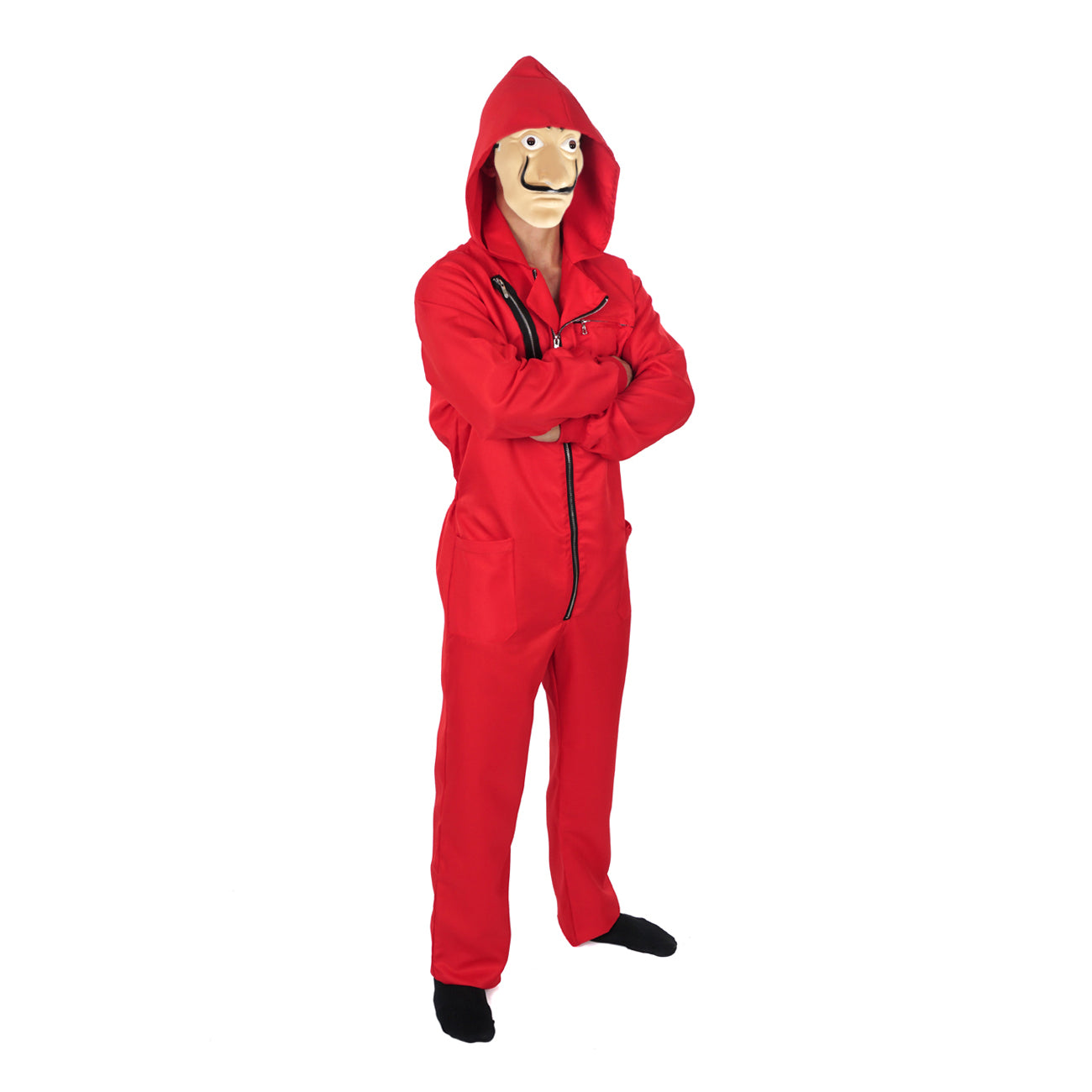 Gauner Kostüm für Haus des Geldes Fans I Overall mit Dali Maske I Größen: S - XXL