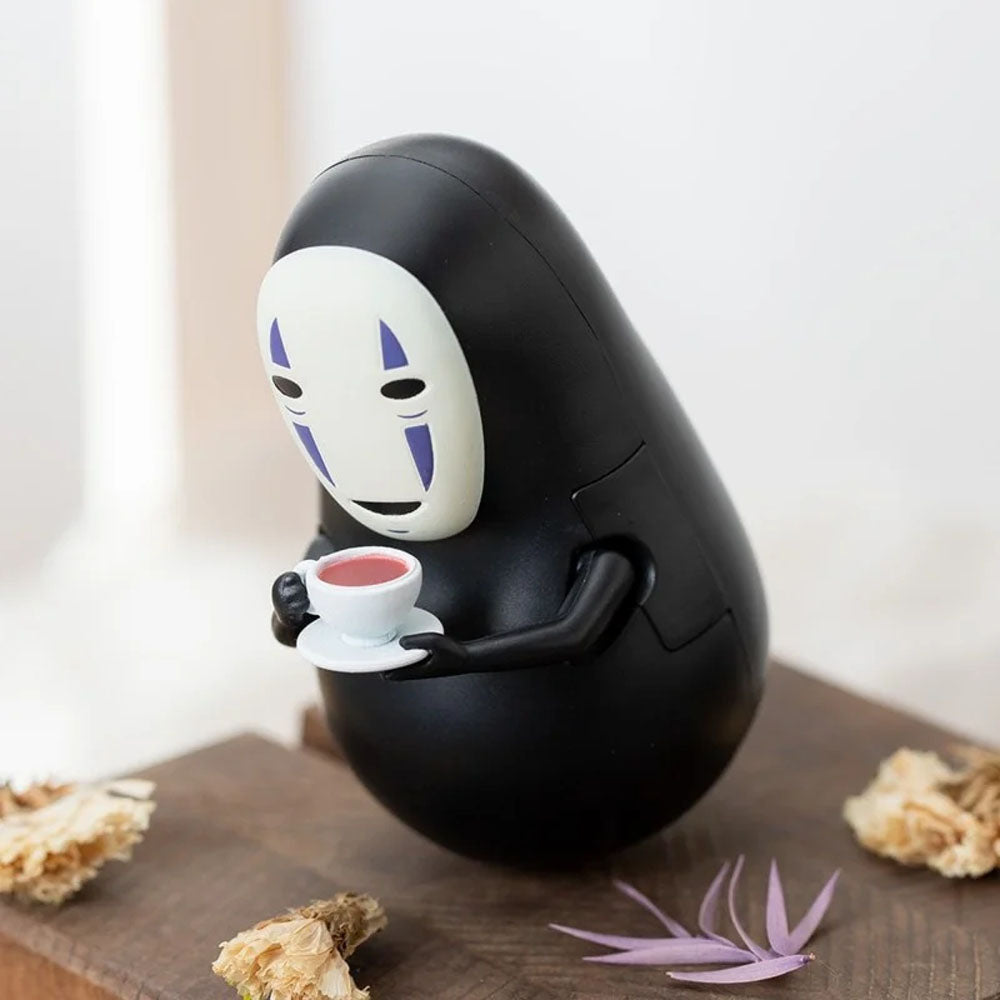 Chihiros Reise ins Zauberland - Ohnegesicht beim Kaffeetrinken - Okiagari Koboshi Wackelfigur - 7cm - Ensky