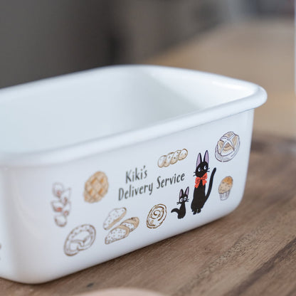 Kikis kleiner Lieferservice - Jiji & Backwaren - Emaille Butterdose mit Holzdeckel (500ml) - Skater