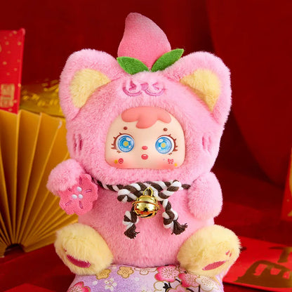 Samuel Blind Box - Fortune Cat (Wealth From All Directions) - Plüschfigur Blind Box - Einzelbox - 18 cm - Samuel