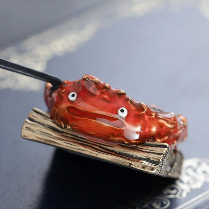 Das wandelnde Schloss - Calcifer Bratpfanne - Jewel Tray - Schmuckschale - 7 x 6,5 cm - Benelic