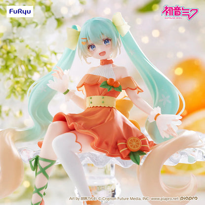 Vocaloid - Hatsune Miku - Noodle Stopper PVC Statue Citrus Ver. - 14cm - FuRyu