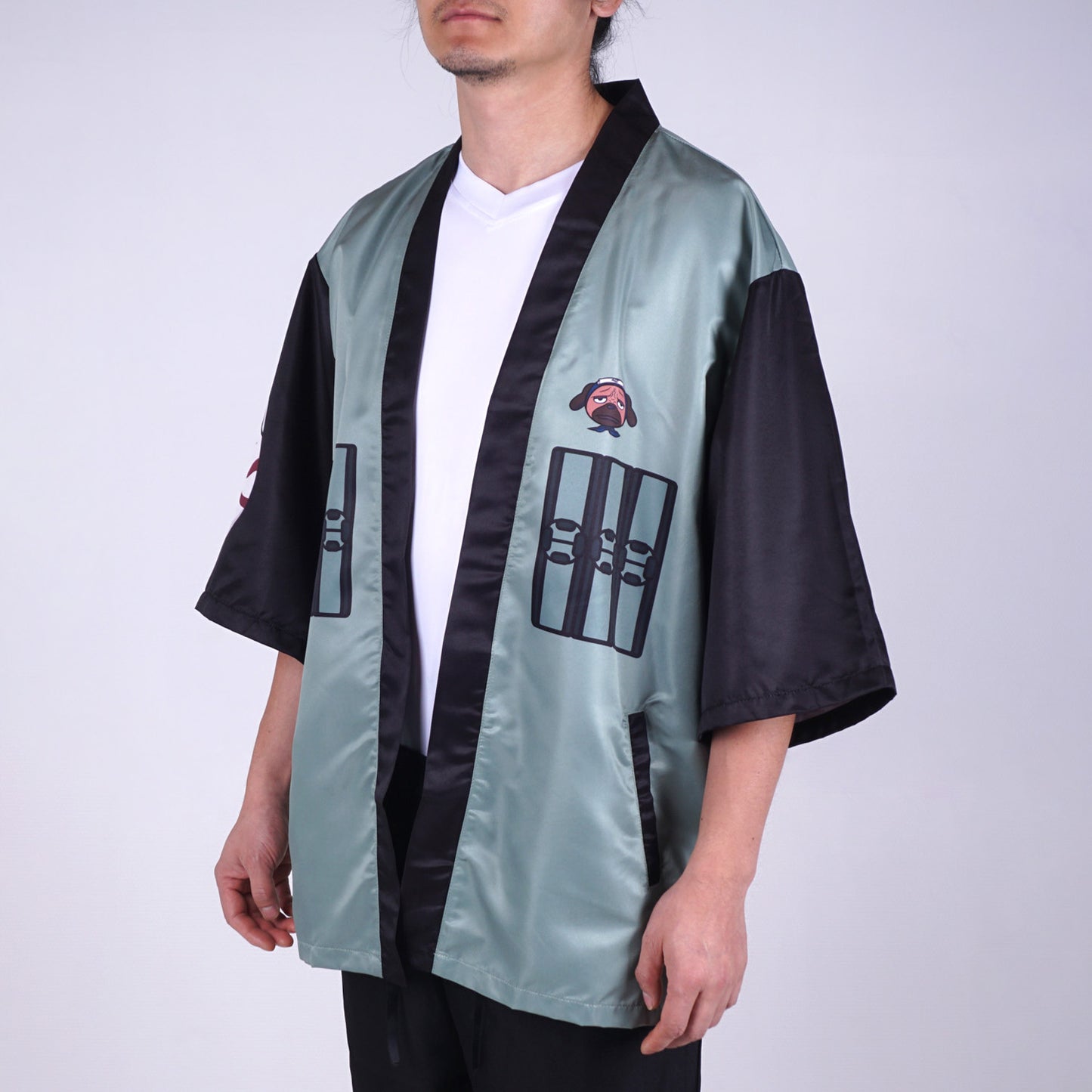 Naruto - Kakashi Hatake Haori Kimono Jacke - Grün - Anime Mura