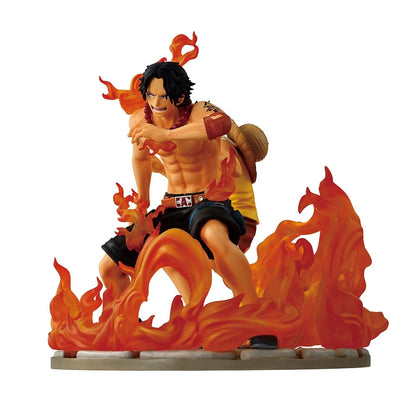One Piece - Portgas D. Ace & Monkey D. Luffy Figur - Dramatic Memories - 15cm - Banpresto