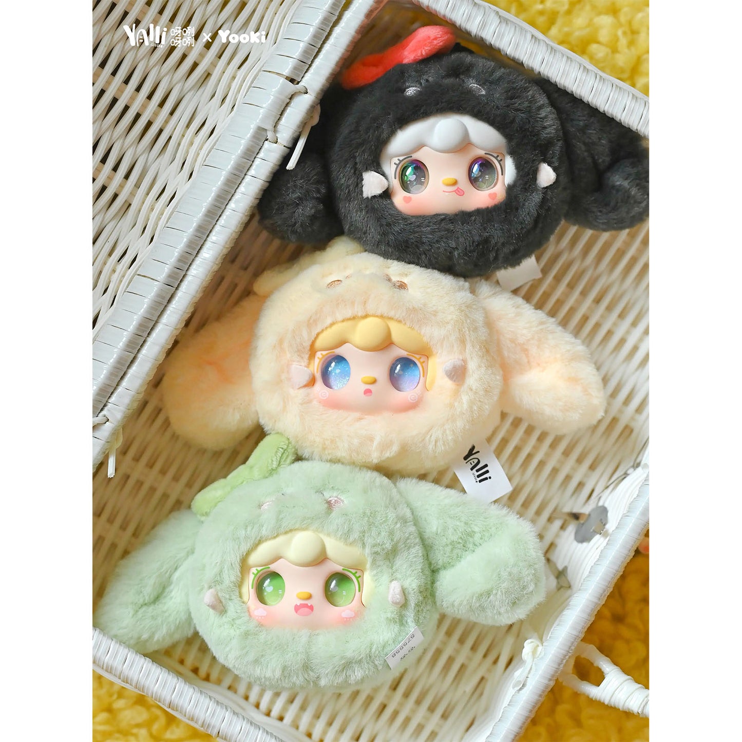 Yooki V11: Cute Rabbit - Blind Box Plüsch-Anhänger Figur - Einzelbox - ca. 9cm - Yooki