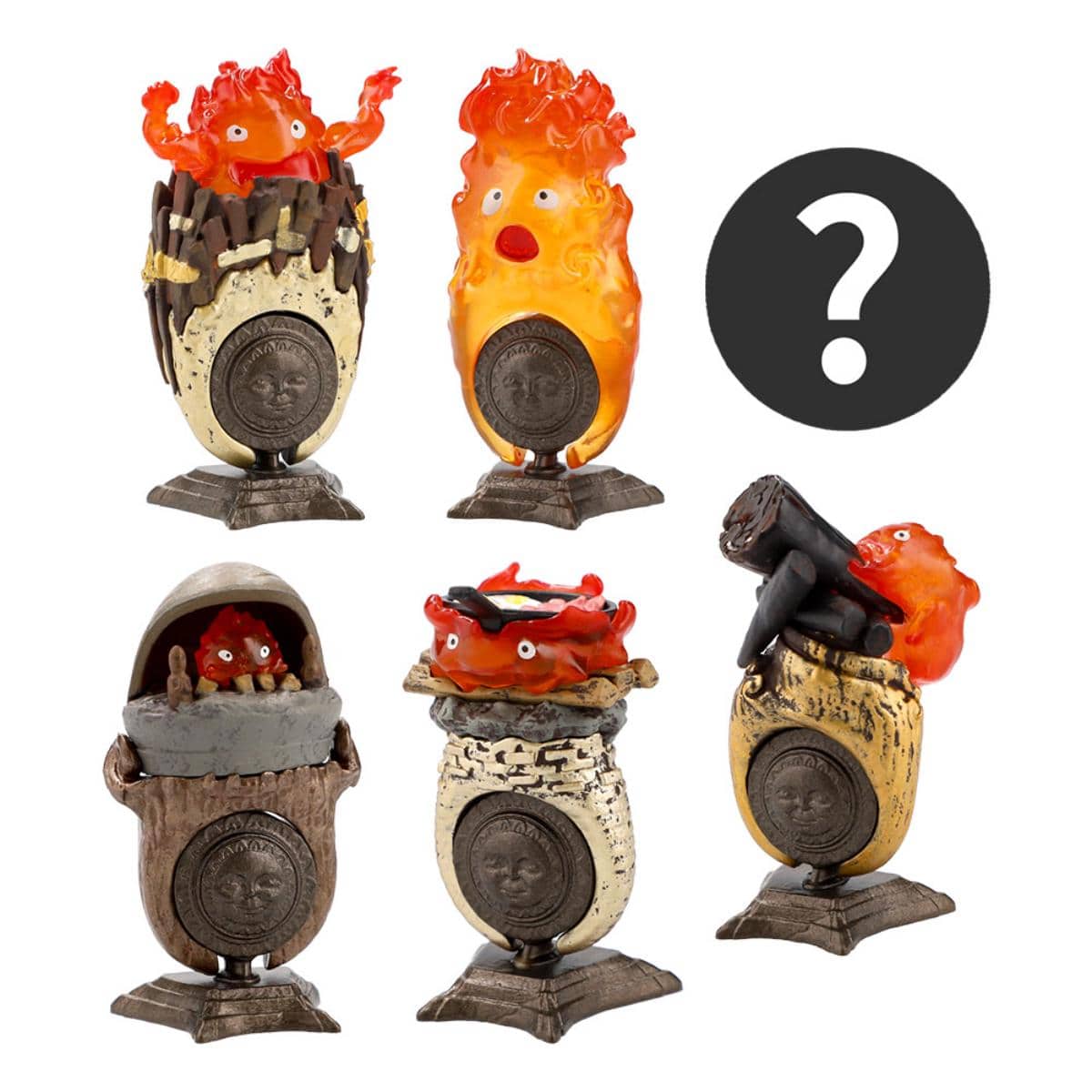 Das wandelnde Schloss - Calcifer Kazaring Blind Box Ring - Einzelbox - Benelic