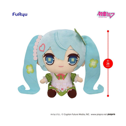 Hatsune Miku - Kyurumaru Clover Ver. BIG Plüschtier - 26cm - FuRyu