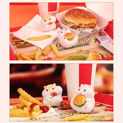 Clarke the Hamster - Foodie-Serie - Beflockte Sammelfigur - Blindbox - Einzelbox - ca. 7cm