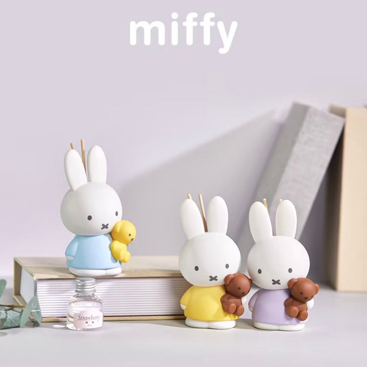 Miffy - Duftdiffusor-Sammelfigur - Blindbox - Einzelbox - ca. 136 mm - Choco Teddy