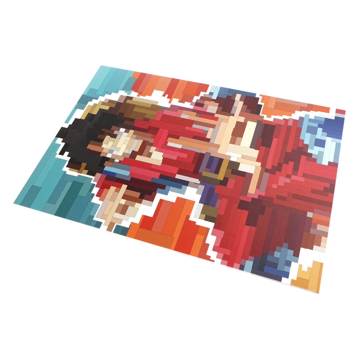 One Piece - Monkey D. Ruffy Pixel Art - Poster Hartschaumplatte - 30x42cm - Anime Mura