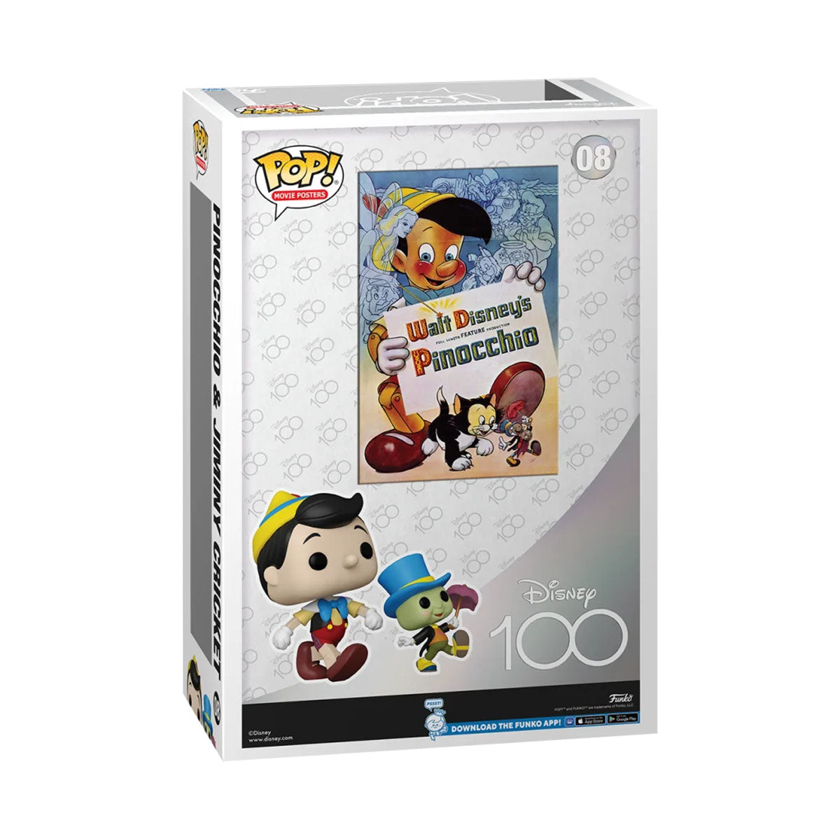 Disney - Pinocchio & Jiminy Cricket - Funko Pop! Movie Poster N° 08 - 43cm - Funko