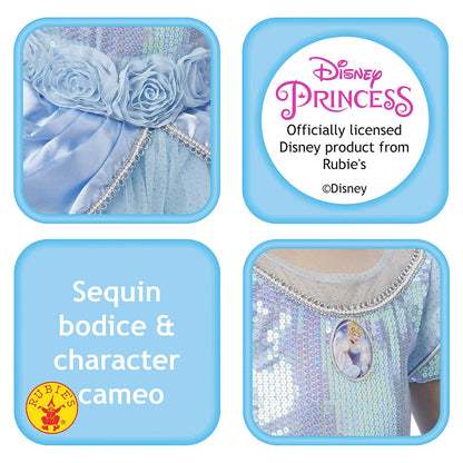 Disney - Cinderella Premium - Kostüm Ballkleid - Gr. Child L - Rubie's