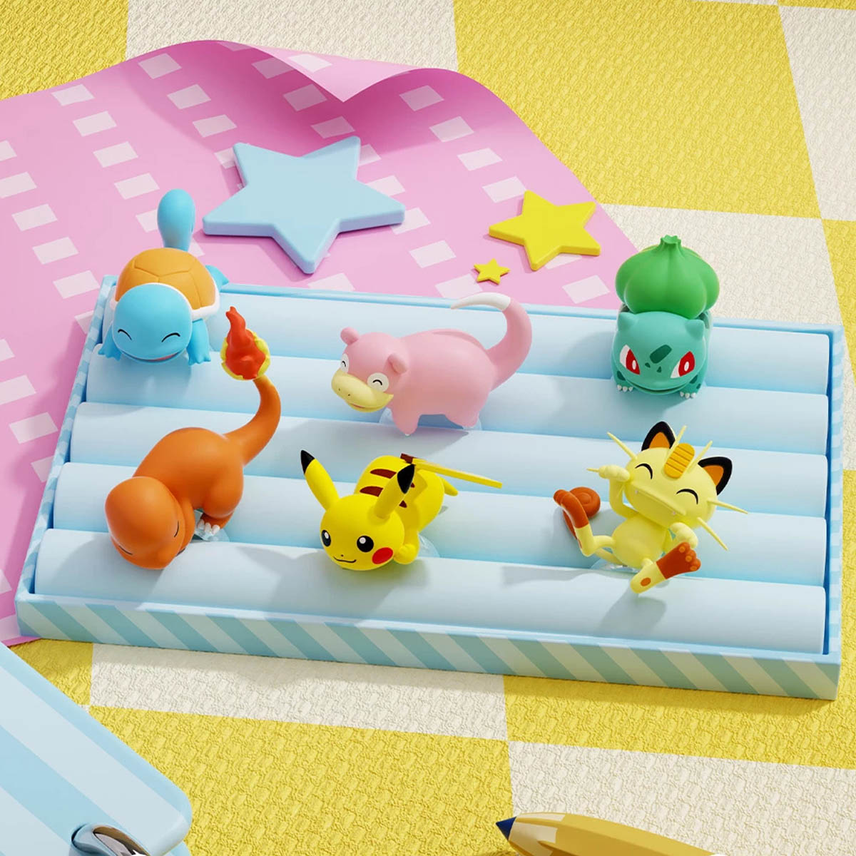 Pokémon - Hug Ring - PVC Figure Ring Blind Box - Single Box - 4 cm - Holly Box