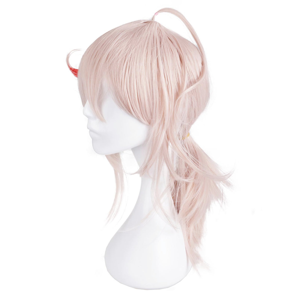 Genshin Impact - Kaedehara Kazuha - Cosplay Wig Light Pink with Red Streak - 45 cm - CosplayStudio