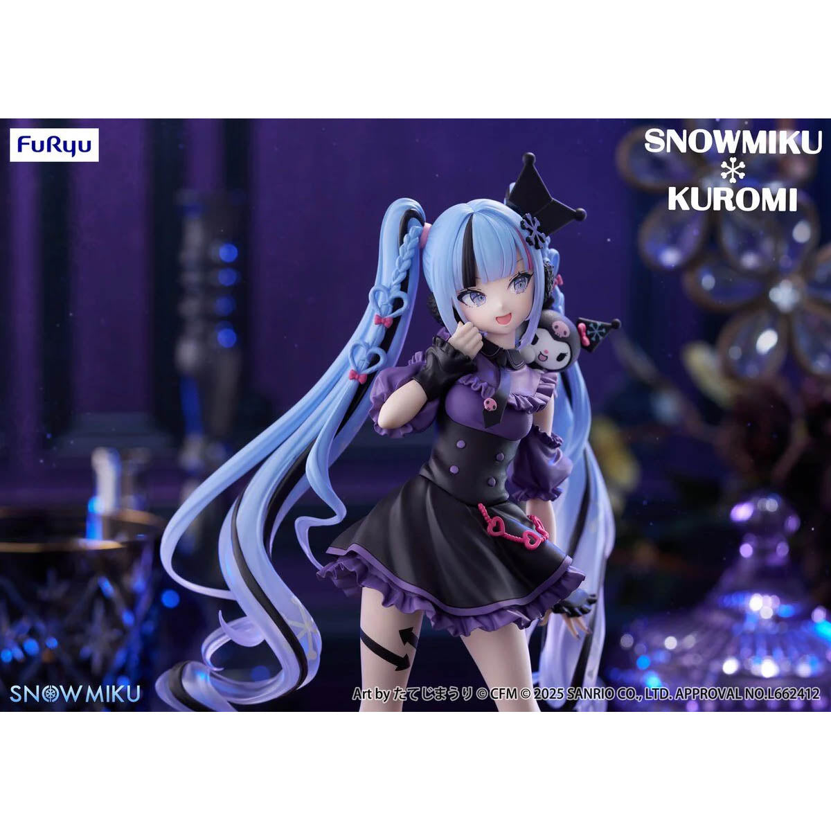 Hatsune Miku x Sanrio - Snow Miku x Kuromi - Trio-Try-iT Figure - 19 cm - FuRyu