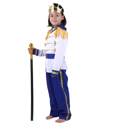 Kaiser Franz - Prinz Kinderkostüm mit Uniform und Zepter - Gr. 128–152 - CoolChange