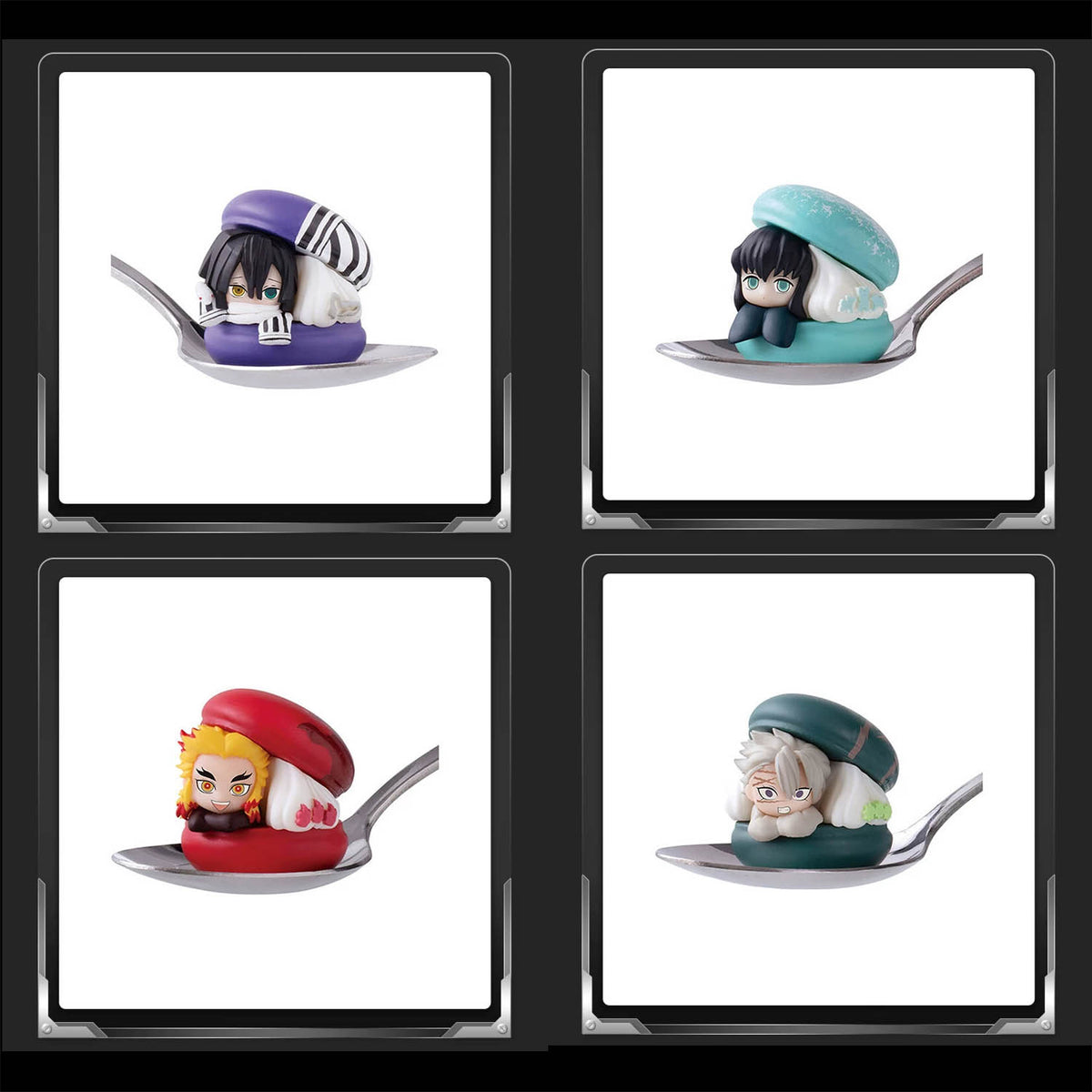 Demon Slayer - Chara Macaron - Minifigur Blindbox - Einzelpack - 4 cm - Bandai