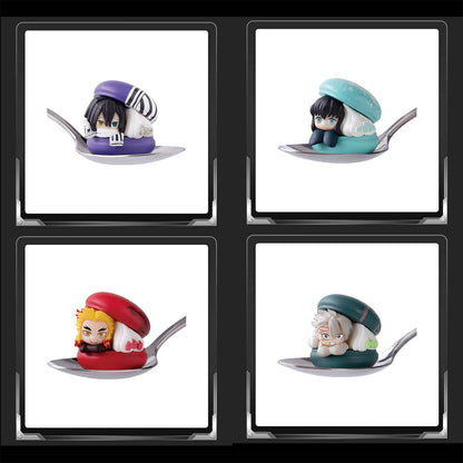 Demon Slayer - Chara Macaron - Minifigur Blindbox - Einzelpack - 4 cm - Bandai