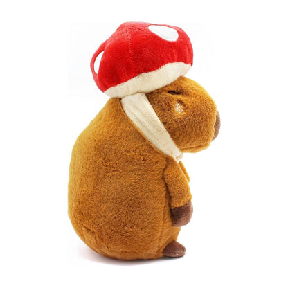 Hug a Capybara - Capybara mit Pilzhut - Plüschtier - 23 cm - Joy Toy