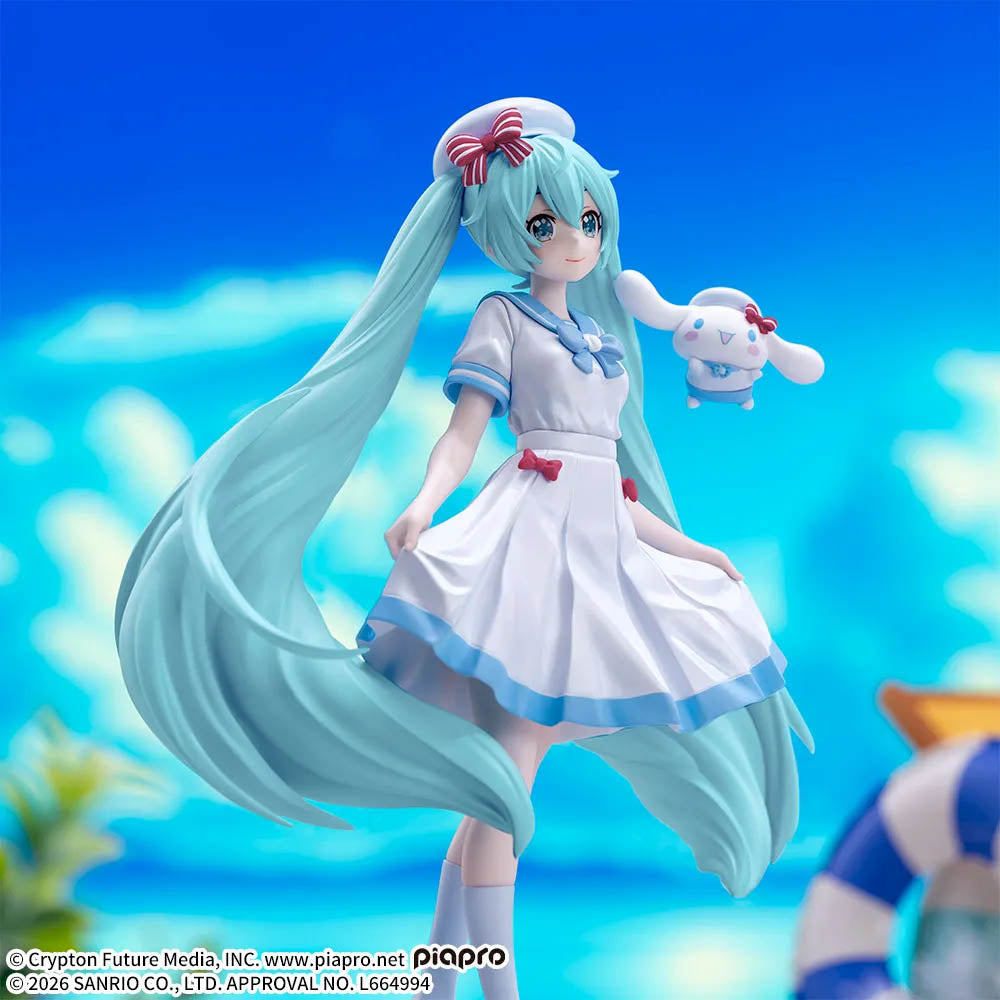 Hatsune Miku x Cinnamoroll - Summer Ver. - XStellar Figure - 19 cm - SEGA