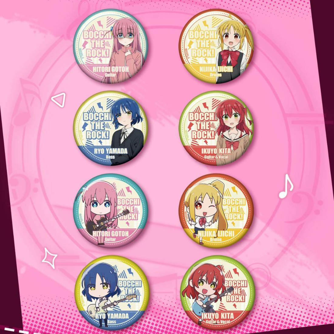 Bocchi the Rock! - Can Badge - Button - Blindbox - Einzelbag - 58 mm - EAKI