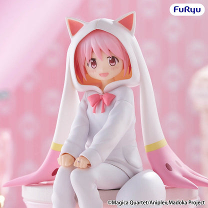Puella Magi Madoka Magica - Madoka Kaname (Kyubey-Hausanzug) - Noodle Stopper Figur - 15 cm - FuRyu