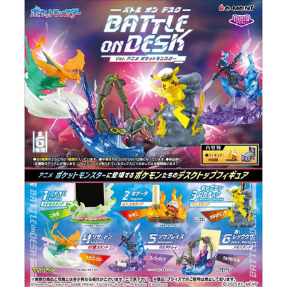 Re-Ment - Pokémon - DesQ Battle on Desk - Blindbox Figur - 6cm - 6er Set ganze Display
