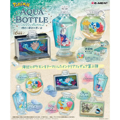 Re-ment Pokémon AQUA BOTTLE Collection 2 ~ Sparkling Seaside Memories~ 6er Box-(6)
