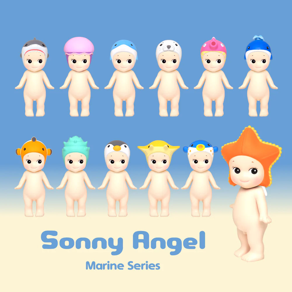 Sonny Angel mit Meeresmütze | Sonny Angel Figur | Blind Box Marine Series | 8 cm