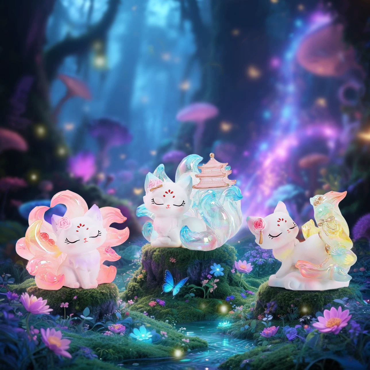 Tushan Neunschwänziger Fuchs - Series 3 (Die neunschwänzige Fuchskönigin) - Blind Box Sammelfigur - Einzelbox - 8-10 cm - Tushan