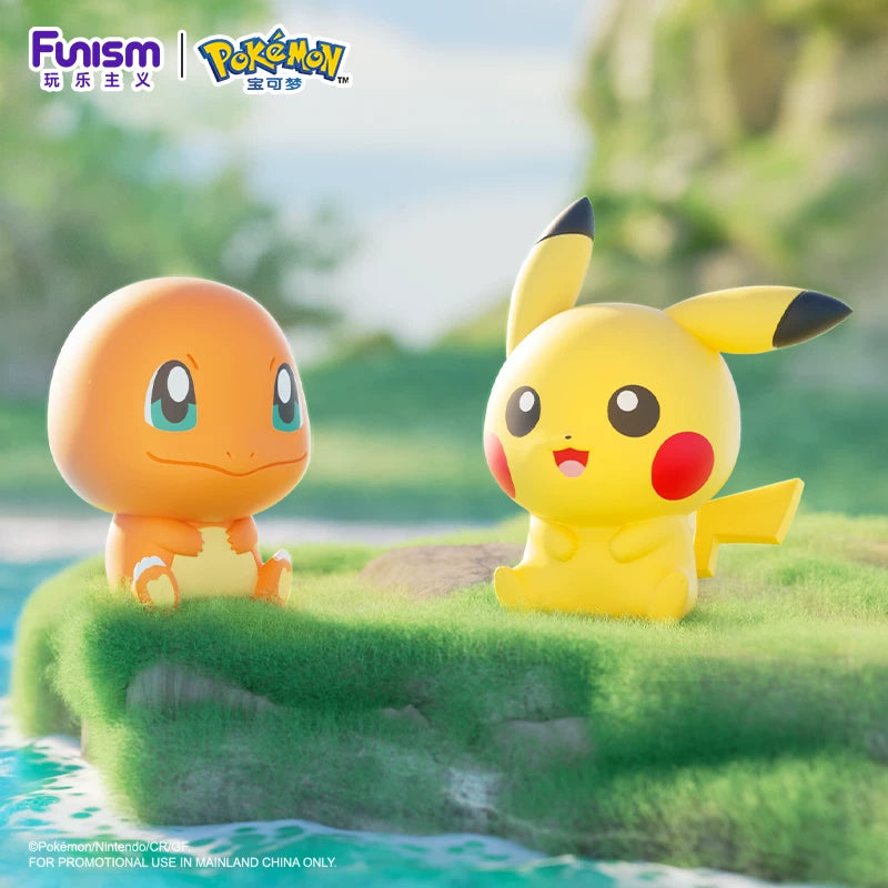 Pokémon: Kanto Starter & Friends - Palmsize Wonders Vol. 1 Mini Figur Blindbox  - Einzelbox - 4cm - FUNISM