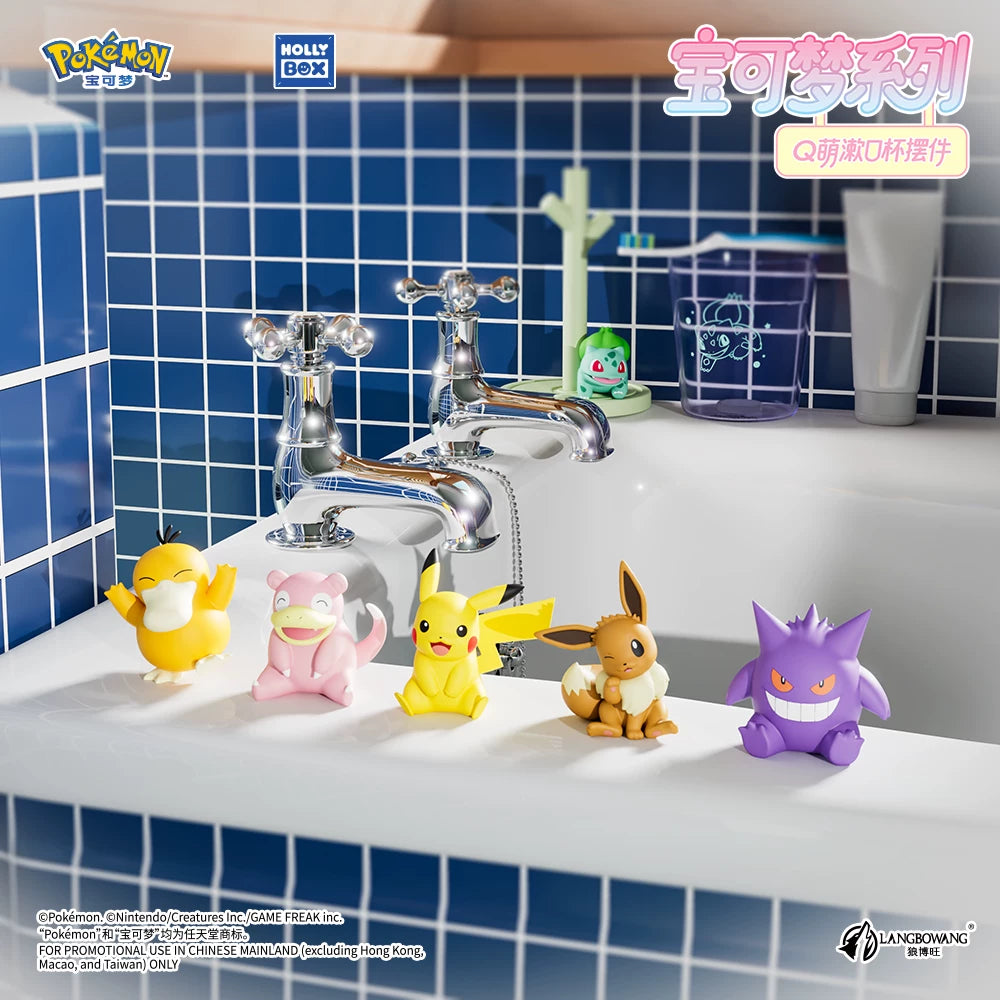 Pokémon - Pikachu, Flegmon & mehr - Zahnputzbecher mit Halter - sortiert - Holly Box