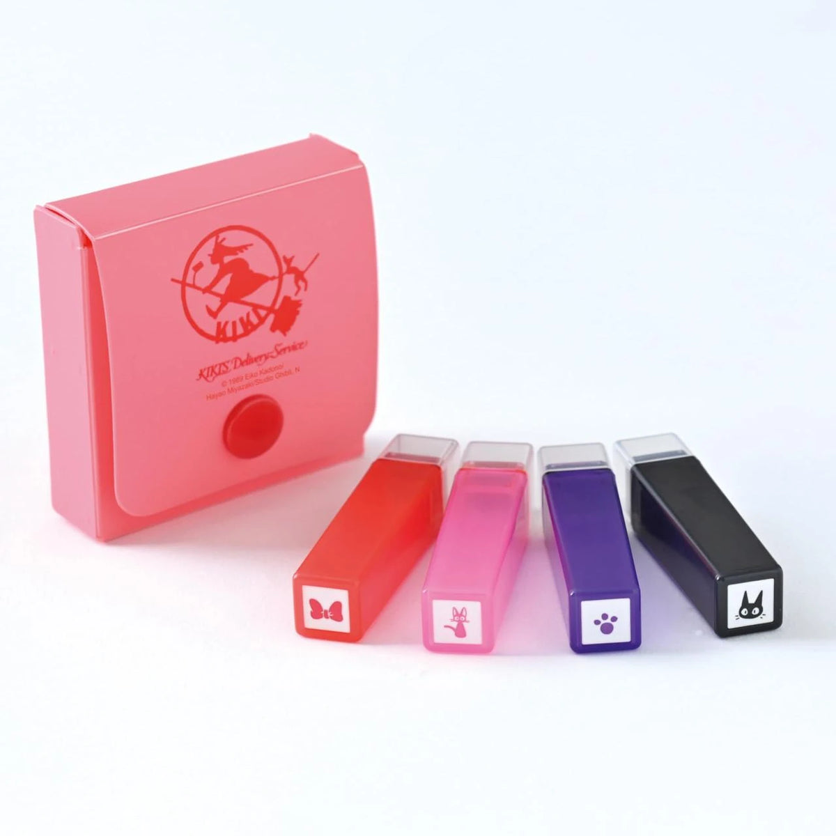 Kikis kleiner Lieferservice - Jiji, Pfote und Schleife - Mini-Stempel-Set 4-teilig - Beverly