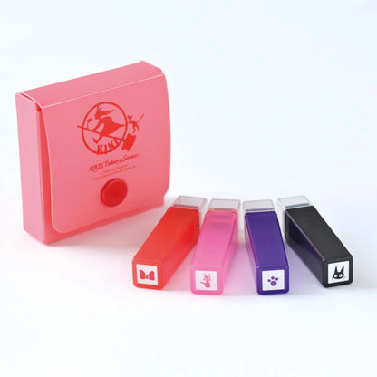 Kikis kleiner Lieferservice - Jiji, Pfote und Schleife - Mini-Stempel-Set 4-teilig - Beverly