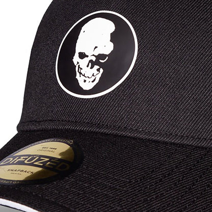 Death Note Curved Bill Cap, Totenkopf Gummi-Patch
