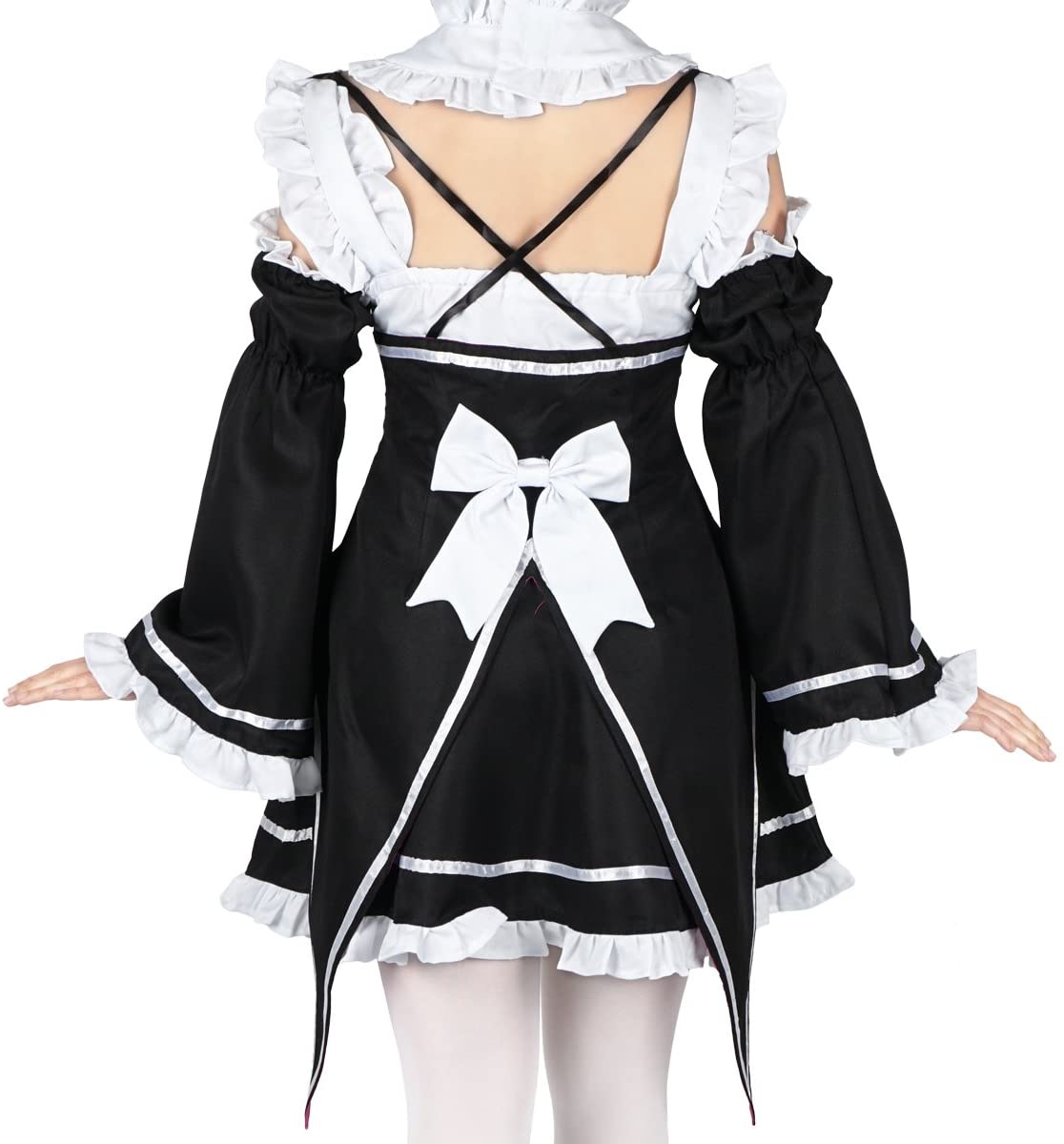 Maid Uniform von Ram & Rem, Dienstmädchen Cosplay Kostüm für Re: Zero Fans, Größen: S - L