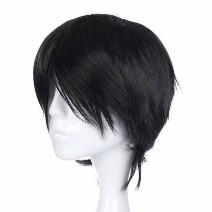 Cosplay Perücke von Monkey D. Ruffy für One Piece Fans, Schwarz