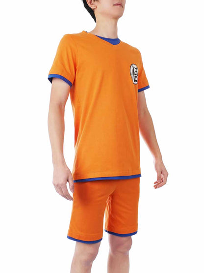 Son Goku Schlafanzug, Sommer Pyjama für Dragon Ball Fans, Größen: M - XL